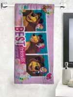 Masha & The Bear Kids Cotton Bath Towel 350 GSM 60x120 cm