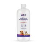 Petvit Anti-Tick, Flea, Larvae, Lice, Mosquitoes Shampoo with Vitamin E & Tea Tree Oil |Vegan, Cruelty-Free, pH Balanced, Hypoallergenic, For All Breed Dog/Cat -1000 ML