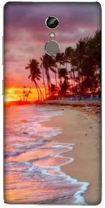 aadia Gionee S6s Matte Vinyl Beach Printed Mobile Skin Sticker with Scratch Resistant Lamination