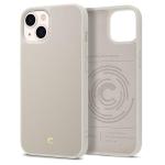 CYRILL Spigen Leather Brick Back Cover Case Compatible with iPhone 13 (Faux Leather+TPU+Poly Carbonate) - Cream