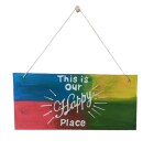 Aarya Ovation Multicolor Wooden Handicraft Decorative Quotation Wall Hanging 15 cm (Pack of )