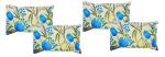 Gharsaaz Multicolor Printed Polycotton Pillow Covers Set of 4