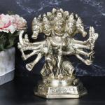 ARTVARKO Religious Brass Panchmukhi Hanuman Idol - 7 inch