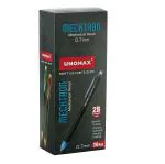 UNOMAX Mechtron Mechanical Pencil - Pack of 20 (0.7 MM) | Matt Finish Body | 0.7 MM Tip Size | 2B Hi-Polymer Lead | Built-In Eraser | Ideal for Writing, Drawing, Sketching, Shading, Drafting
