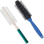 YOUNGMONK Round Hair Brush With Combo With Soft Bristle For Men & Women (Pack of 2) (Multicolor)