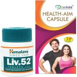 Herbshd Himalaya Liv.52 100Tablets & HealthAim Capsule For liver function & Good Health