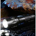 ShopGlobal Copper FlashlightCopper EDC 650 Lumens 5 Outputs Cree LED Flashlight Torch (Black, 10 cm, Rechargeable)