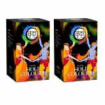 VRUNDA Natural Holi Colours 800 Grams (400g*2) (100G * 4 Packet) Pink, Yellow, Green, Orange