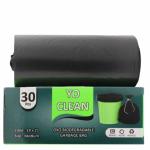 YO CLEAN Black Garbage Bags | Dustbin Bags | Trash Bags | Dustbin Garbage Polythene Bag | Medium Size | 19x21 | 30 Pcs