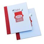 CRAFT WAFT Express Rulled Duplicate Book,Cash,Credit,Bill,Estimate Memo 100 Sheets with serial number,Perforated(100 Printed+100 Plain Leaves) for Shop,Institute,Office (20x16 CM) Pack of 3 (3)