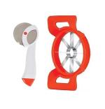 Urban buy Stainless Steel Apex Pizza Cutter With Stainless Steel 8 Sharp Blade Apple Cutter and , (Multicolour & Pack of 2)
