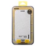 Baseus White Faux Leather Flip Cover Case For Htc Desire 610