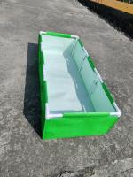 Anandi Green's Hdpe Uv Protected 360 GSM Green Color Rectangular Plants Grow Bags Suitable for VegetableTerrace Gardening with PVC Pipe Support (6Lx2Wx1H Fit) Pack of 1