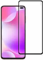 KWINE CASE Black Tempered Glass Edge To Edge Screen Protector For Mi Poco X2