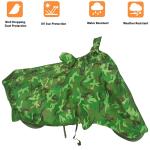 Kappihun-Bajaj Pulsar RS200- Water Resistant | Dustproof | UV Protection Motorcycle / Bike Body Cover With Mirror Pockets & Lock Belt (Green)