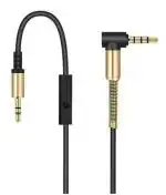 Tech Gear AUX cable 1.2m L shaped 3.5mm with 24K mic gold plated male