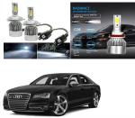 Feelitson White Car C6 H4 Compact Design 36W/3800Lm Led Headlight For Audi S8 (Pack Of 2)