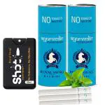 ROYAL SWAG Ayurvedic & Herbal Cigarette, Mint Flavour Smoke Tobacco Free Cigarettes with Shot Helps in Quit Smoking (10 Sticks, 1 Shot)