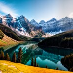 Love Creation 12x18 Size poster print for creative wall art- meditation-mountain-8250(Non Sticker)