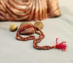Feel Touch Mart Lab Certified Rudraksha Mala for Astrology Japp Purpose 108+1 Bead Mala