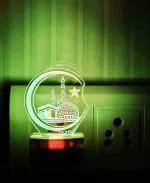 DIONA Multicolor Mecca Madina Islam 3D Color Changing Portable LED Night Lamp 10 cm
