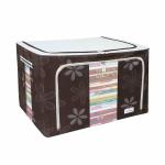 BlushBees Oxford Fabric Foldable Wardrobe Organizer, Large, 100 Litre Capacity, Brown