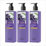 Indee Lavender Rosemary Shower Gel 250ml x 3 | Organic, Paraben-Free Body Wash | Natural Aromatherapy Cleanser | Hydrating and Refreshing for Sensitive Skin | Daily Use for Men and Women