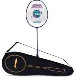 Li-Ning Blue, Silver Carbon Fibre G-Force Superlite Max Strung Badminton Racquet, 1 Kg