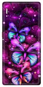 aadia Huawei Mate 30 Pro Matte Vinyl Butterfly Printed Mobile Skin Sticker with Scratch Resistant Lamination