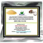 MGBN Gelatin With Tapioca, Cassava Powder 2 In 1 Uses For Face Mask, Hair Removal Skin Care 50 gm