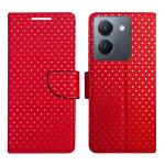 A D Enterprises DT Red Flip Cover for Vivo Y36 4G | Magnetic Case | Shock Absorbent | Flip Cover Vivo Y36 4G