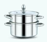 Bergner Essential Stainless Steel Steamer 2 Tier 20cm