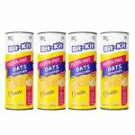 Bit-Kit Gluten Free Oats Coin Khakhra | 100% Roasted Thins Low-Calorie Tea Time Snacks | High-Fibre Crunchy Diet Khakhra | Cholesterol-free Diet Khakhra - Pack of 4