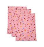Mittenbooty Diaper Changing Mat Set of 3 with Removable Waterproof Sheet Polka Dots Print- Peppa Pig Print Pink