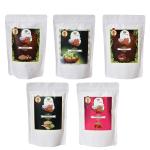 School of sage Reetha powder,Amla powder ,Shikakai powder,Bhrigraj powder,Hibiscus powder (250gram ) (50gm each pack of 5)