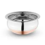 Omega Stainless Steel Copper Bottom Chetty/Handi - 16 cm, 1.1 Ltrs (10