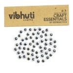 VibhutiCrafts Googly Eyes Wiggle Eyes, Moving Eyes (Idea for Arts & Crafts) - Assorted Size (12mm, 100)