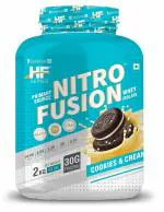HF Series Nitro Fusion 30g Protein| With Creatine Monohydrate, EAAs & Glutamine & Leucine |For Lean Muscle Gain|2kg-4.4lbs|Flavour-Cookies and Cream