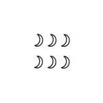SIMPLY INKED Crescent Moon Temporary Tattoo, Designer Tattoo for all (Crescent Moon Tattoo)