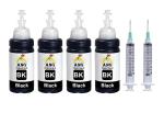ANG Black Ink with 2 Syringe Inkjet Printer Ink Compatible for HP 678,802,901,818,21,22,27,46,56,57,680,703,704,803,818,900 Compatible for Canon PG 40,47,88,89,740,745,810,830