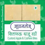 Athavale's Custard Apple Kaju wadi Cashew Bites 80 g| Kaju wadi Custard Apple Goodness | Pack of 2
