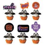 Festiko Halloween Theme Party Cup Cake, Muffins Decoration, Bakery Decoration Items, Halloween Themes Party Favors For Party Decoration (Cup Cake Toppers) 12 Pcs