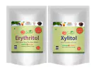 So Sweet Erythritol Powder 1kg & Xylitol Powder 1kg Sugar free 100% Natural Swetener -Pack of 2