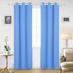 Jvin Fab Sky Blue Curtains, 5.5 Feet (Set Of 2)