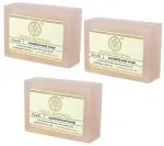 Khadi Natural Herbal Sandalwood Soap, 125 g Each (Set Of 3)
