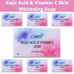 Caret Organic Kojic & Vitamin C Soap- Vegan & Paraben Free (75g) Pack of 7