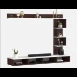 ANKIT CRAFTS Wooden Best Suiting for Living Room TV Unit Size up to 65 Inch TV Walnut Brown Color with Installation