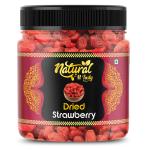 natural n Tasty Whole Dried Strawberry|Sweet and Delicious Real Strawberries Taste Dry Fruits Jar Pack 1 kg