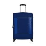 Safari Penta 8 Wheels 59 Cms Small Cabin Trolley Bag Soft Sided Polyester 360 Degree Wheeling System Luggage, Trolley Bags for Travel, Suitcase for Travel, Navy Blue