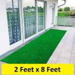 GULISTAAN High Density Artificial Grass Carpet ( 2 Feet x 8 Feet ), Natural Green - 1 Pc